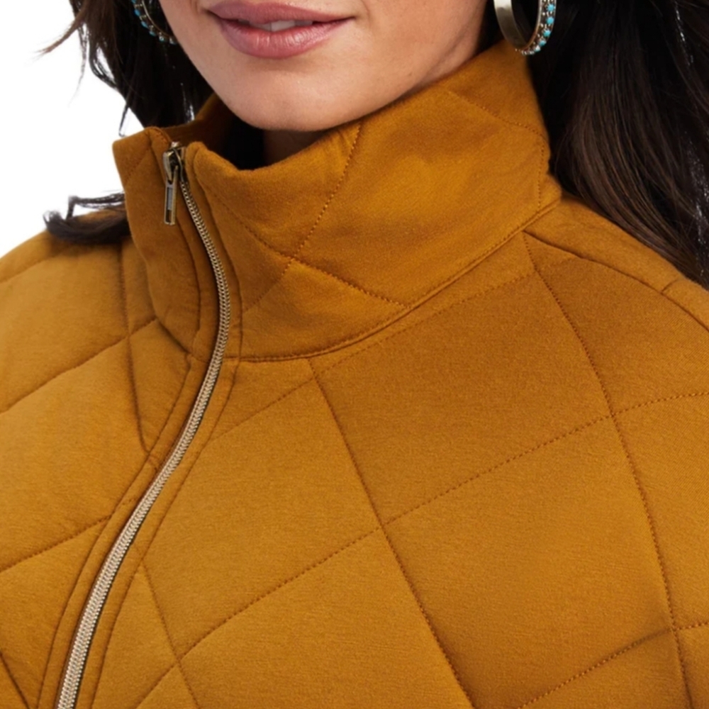 Ariat (new) small women's Real Quilted Jacket in bronze brown Item 10041644 - Picture 2 of 5